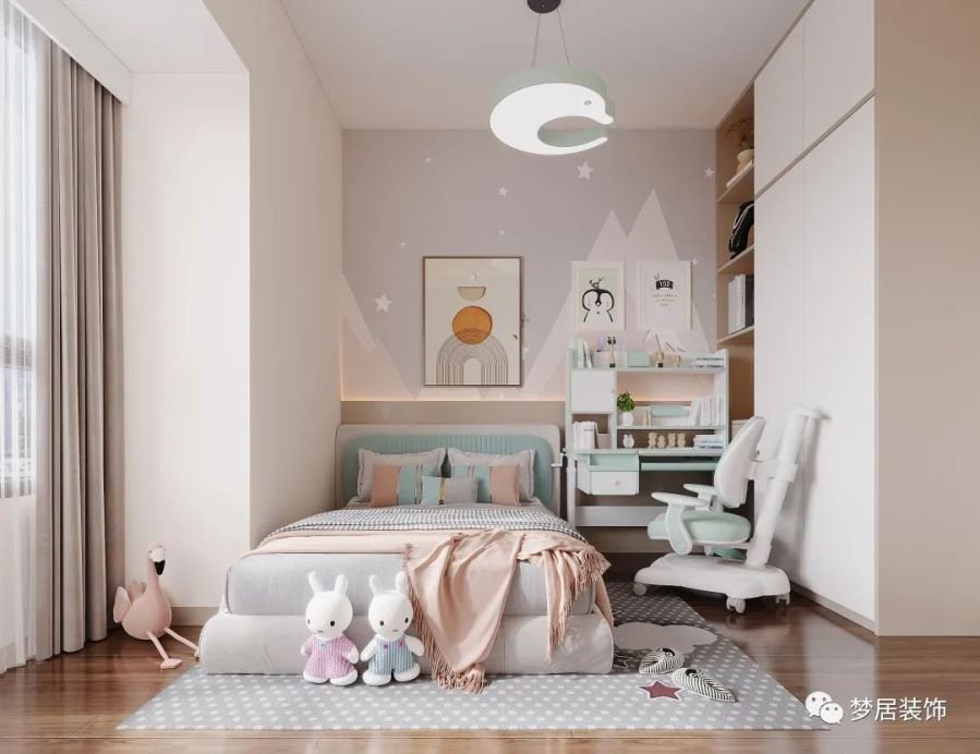 【夢居】休息區(qū)+學習區(qū)，為孩子打造的這9套臥室裝修我太愛了！