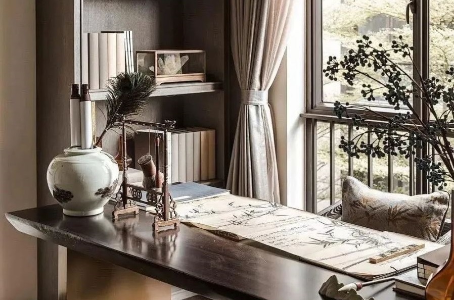 夢居&裝修設計 | 人生大雅，怎能少了一處書房！超實用中式書房設計技巧