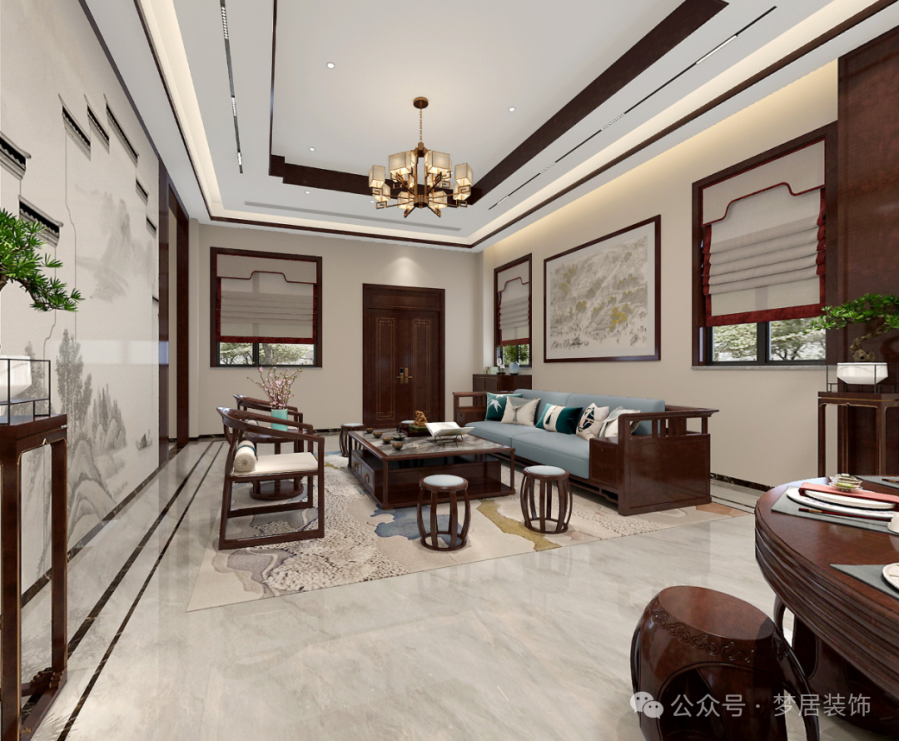 夢居&裝修設計 | 【典藏】450㎡別墅設計，現(xiàn)代藝術(shù)與東方蘊藏