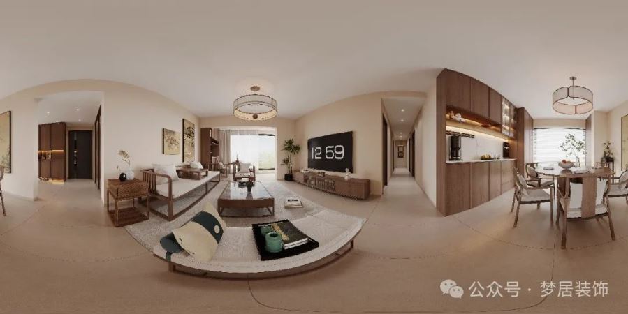 夢居&裝修設計 | 154㎡輕中式美居，時光作序，輕居生活。