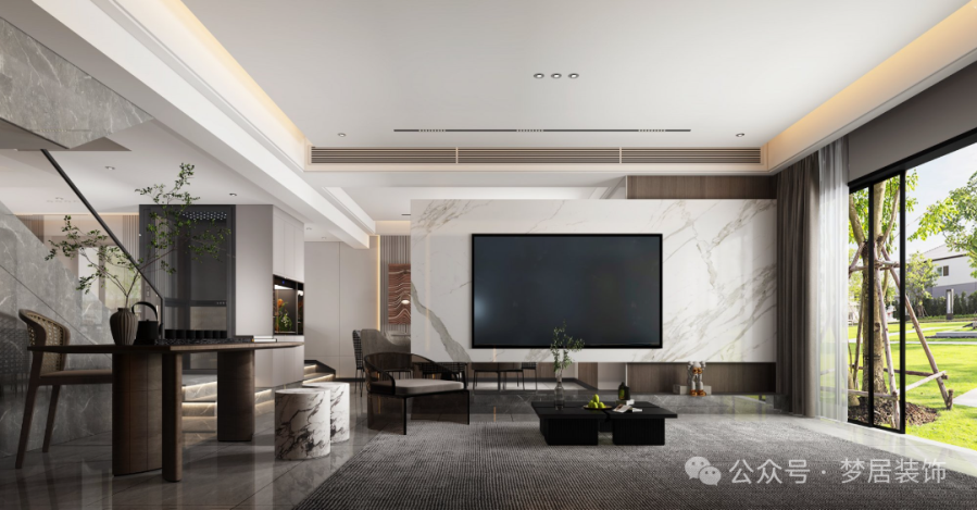 夢居&裝修設計 | 405㎡現(xiàn)代別墅設計，構建現(xiàn)代美學，為理想生活作答