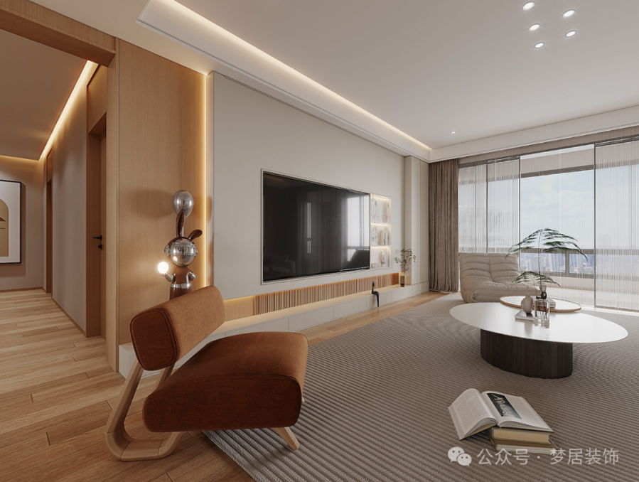 夢居&裝修設計 | 現(xiàn)代原木設計，打造240㎡溫暖宜居的家。