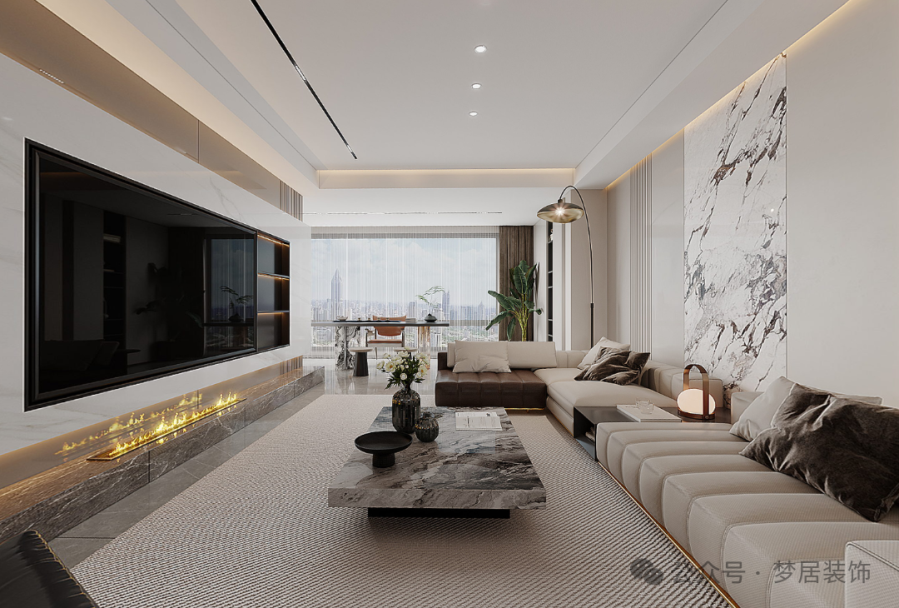夢居&裝修設(shè)計 | 174㎡意式極簡，打造現(xiàn)代輕奢的品質(zhì)生活。