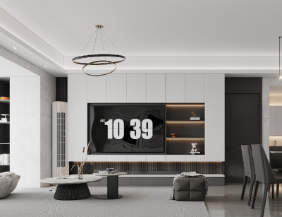 夢居&裝修設(shè)計(jì) | 110㎡現(xiàn)代生活美學(xué)，當(dāng)黑白灰邂逅生活溫度。